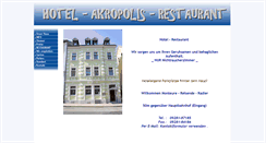 Desktop Screenshot of hotelakropolis.de